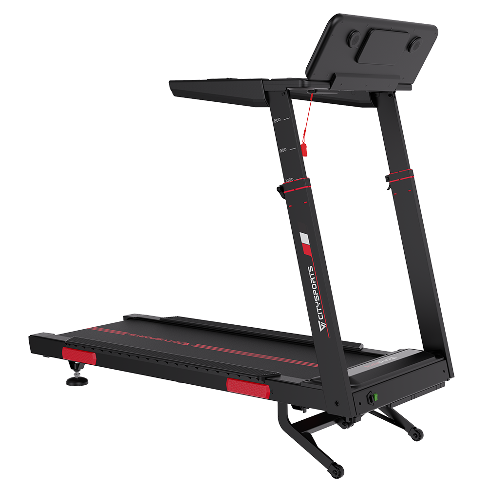 CITYSPORTS NB2 — Treadmill 3700W, 1–16,5 km/h, 15 levels elec | Foldable, Black