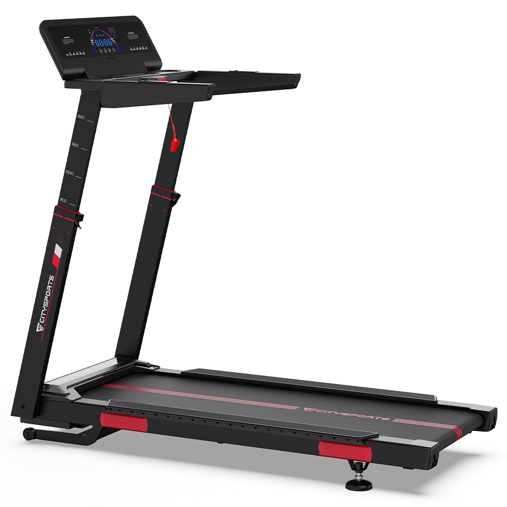 CITYSPORTS NB2-AI with Bosch Motor — Treadmill 3700W, 1–16,5 km/h, 15 levels elec | Foldable, Black