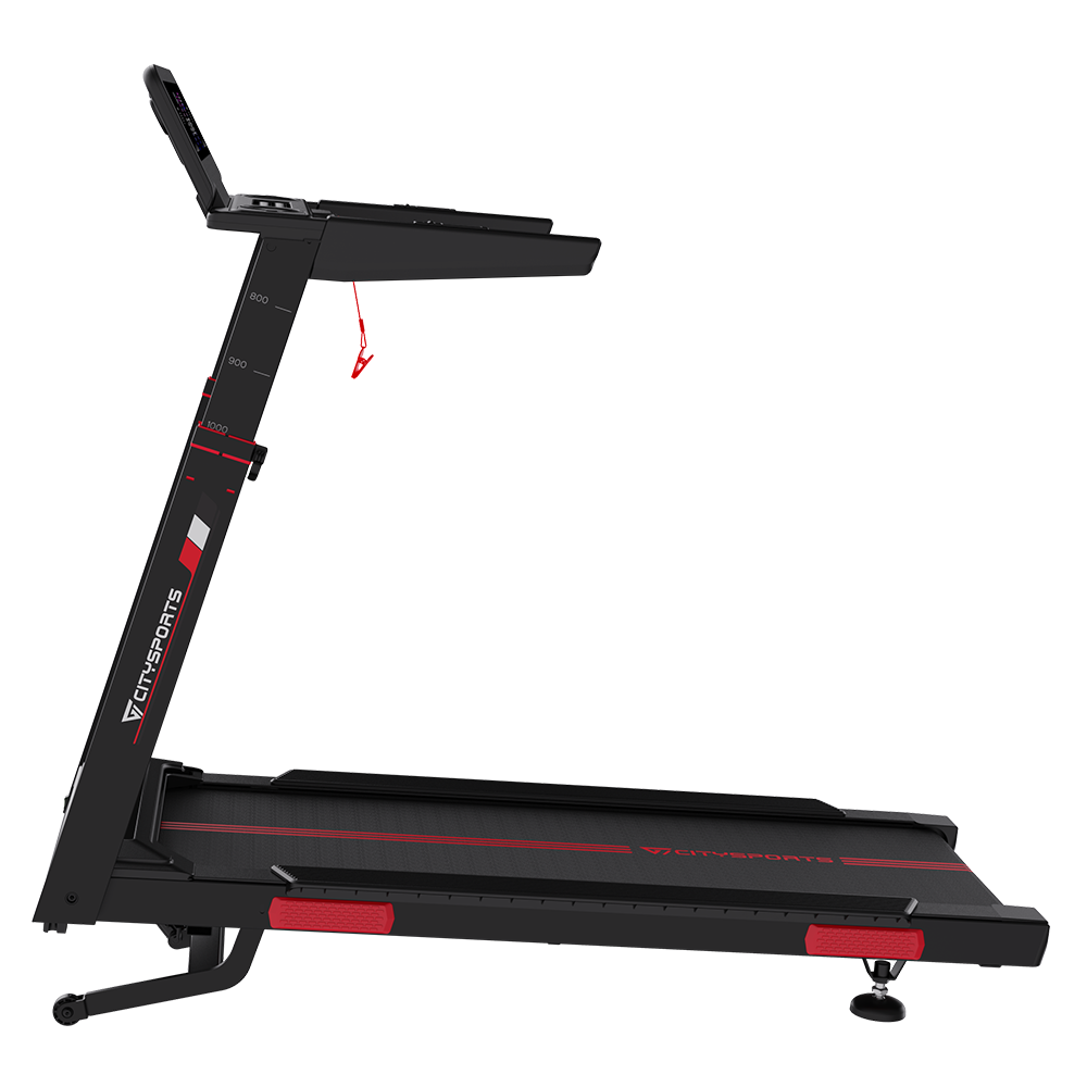 CITYSPORTS NB2 — Treadmill 3700W, 1–16,5 km/h, 15 levels elec | Foldable, Black