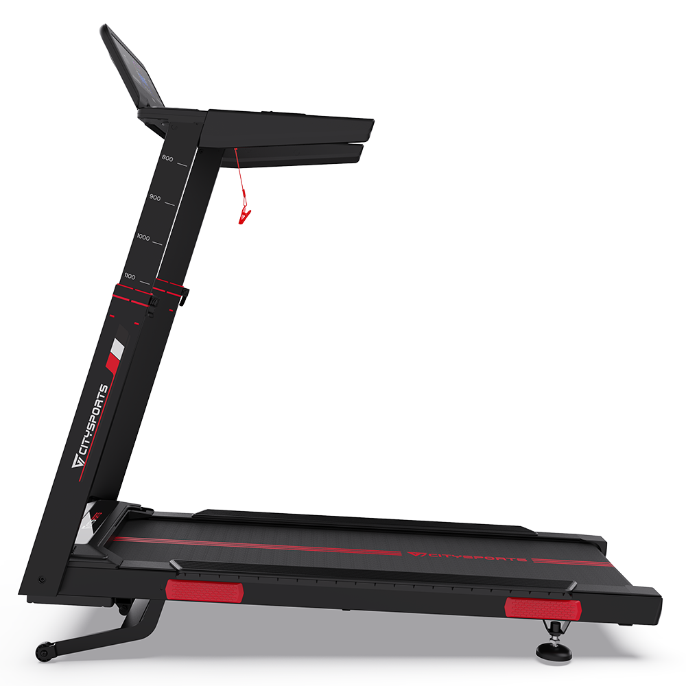 CITYSPORTS NB2-AI  with Bosch Motor  — Treadmill 3700W, 1–16,5 km/h, 15 levels elec | Foldable, Black