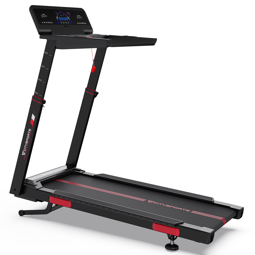 CITYSPORTS NB2-AI  with Bosch Motor  — Treadmill 3700W, 1–16,5 km/h, 15 levels elec | Foldable, Black