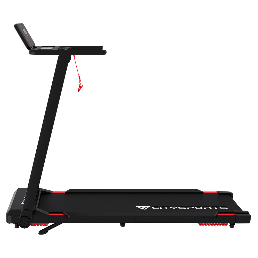 CITYSPORTS HG2-12  with Bosch Motor — Treadmill 1400W, 1–12 km/h, 7.7% | Foldable, Black