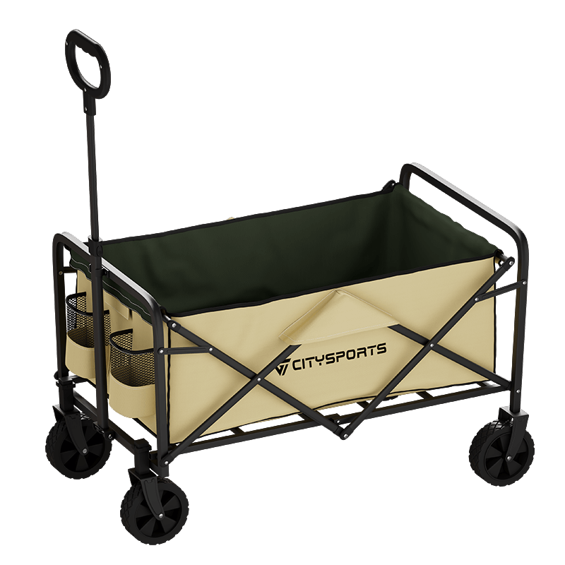 CITYSPORTS TC01 Heavy Duty Folding Wagon – All-Terrain Camping & Beach Cart